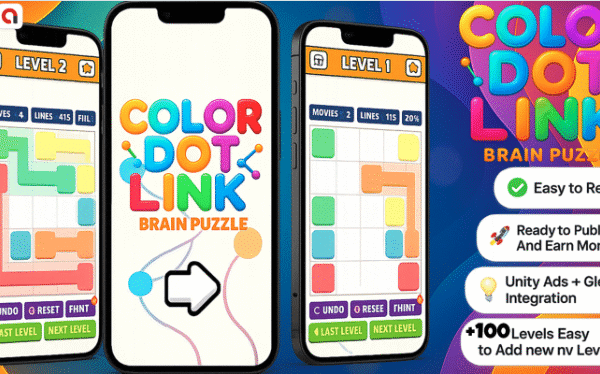 Color Dot Link Brain Puzzle - Unity Mobile Game