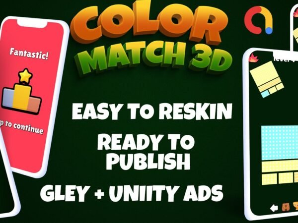 Color match 3D - Puzzle Mobile Unity Game
