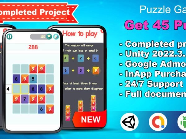 Get 45 Puzzle - Unity - Admob