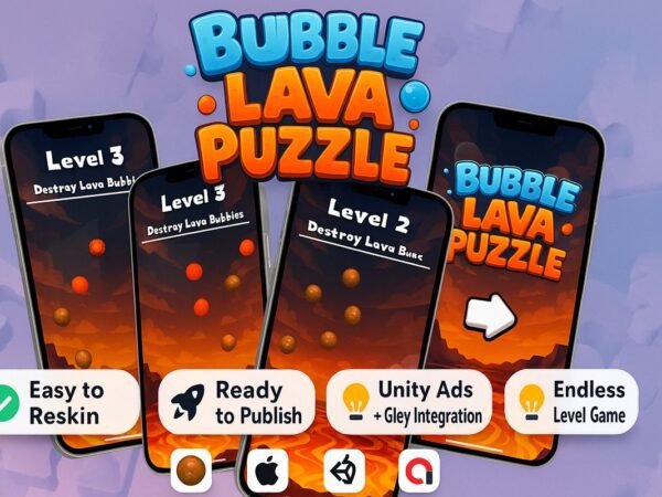Bubble Lava Puzzle - Casual Mobile Unity Game