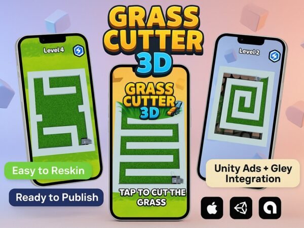 Grass Cutter 3D - Hyper Casual Mobile Unity Game