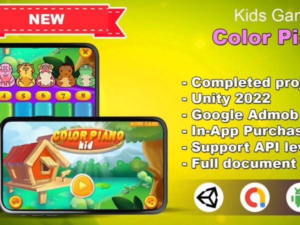 Color Piano - Kids Game - Unity Full Project