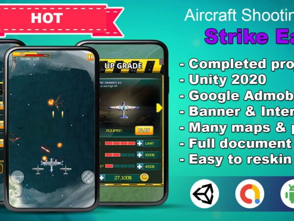 Strike Eagle - Aircraft Shooting Games - Unity