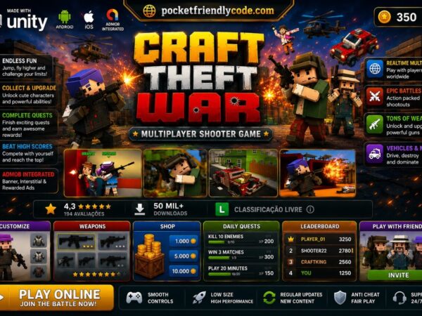 Craft Theft War – Multiplayer Shooter Game