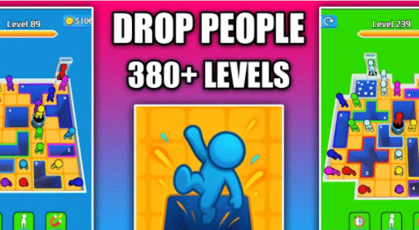 Drop People 3D Hole Puzzle Game Unity Source Code