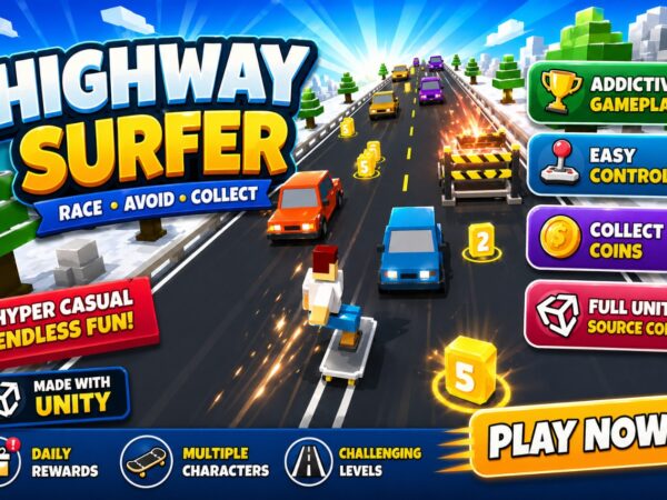 Unity Game Template - Highway Surfer