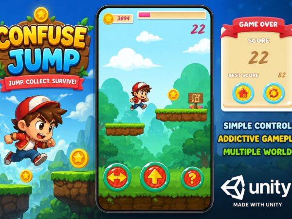 Confuse Jump - Unity Game - Android Hypercasual Game