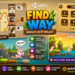 Find A Way Unity puzzle game with maze and obstacle gameplay