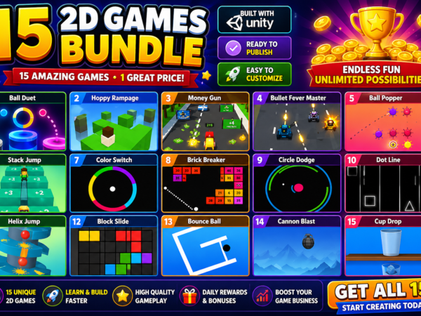 15 2D Unity Games Bundle