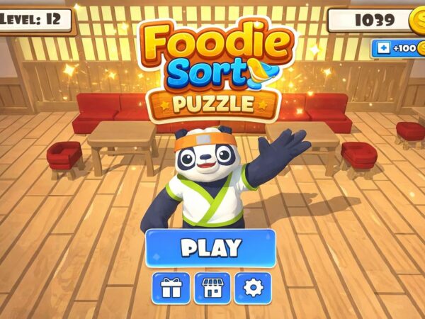 Pocketfriendlycode 3 Foodie Sort Puzzle - Complete Mobile Game Template