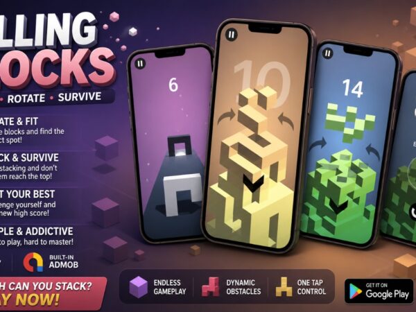 Jumpstart your mobile game development with Falling Blocks – Complete Unity Game + Admob, a comprehensive asset package designed for aspiring developers and studios. This project provides a ready-to-launch, hyper-casual game template that is perfect for anyone looking to enter the mobile gaming market quickly. The foundation is built on the popular Unity engine, ensuring a smooth and responsive experience for players on both major mobile platforms. This template is meticulously crafted to be user-friendly, allowing for extensive customization without needing deep coding knowledge. You can easily modify graphics, sounds, and game parameters to create a unique experience that aligns with your brand. The inclusion of a Complete Unity Game + Admob package means you get a full source code project that is both functional and ready for monetization right out of the box, significantly cutting down your development timeline and costs. Key Features Addictive Gameplay: Simple, one-touch controls that are easy to learn but hard to master, encouraging high player retention. Monetization Ready: Pre-integrated AdMob support for both banner and interstitial ads, providing an immediate revenue stream. Cross-Platform: Built to be deployed seamlessly on both Android and iOS devices from a single Unity codebase. Easy Customization: Designed for quick “reskinning.” You can easily change images, UI elements, and audio to match your desired theme. Clean, Commented Code: The source code is well-organized and commented, making it easy for developers to understand and modify. Optimized Performance: The game is optimized for excellent performance on a wide range of mobile devices, ensuring a smooth user experience. Comprehensive Documentation: Includes detailed documentation to guide you through the setup and customization process. Use Cases The Falling Blocks game template is an ideal starting point for independent developers looking to publish their first game without the massive overhead of building from scratch. It provides a solid, proven framework, allowing you to focus on the creative aspects of game design, such as art style and level balancing. You can use it as a foundation to learn how Unity and mobile game development work in a practical, hands-on way. For entrepreneurs and small studios, this asset is a powerful tool for rapid prototyping and market testing. You can quickly launch a version of Falling Blocks – Complete Unity Game + Admob to gauge audience interest before investing heavily in a larger project. It’s also perfect for generating passive income through ad revenue, creating a portfolio piece, or building a brand presence in the mobile app stores with minimal upfront investment and risk. Benefits One of the most significant advantages of this asset is the immense time savings. Developing a game from the ground up, including gameplay mechanics, UI, and ad integration, can take months. With this Complete Unity Game + Admob package, you get a market-ready product in a fraction of the time, allowing you to focus on marketing and user acquisition. This approach democratizes game development, providing access to professional tools that might otherwise be out of reach. By starting with a polished and complete project, you avoid common pitfalls and technical hurdles that can derail a new game. This ensures your final product is stable, engaging, and ready to compete in a crowded marketplace. Ultimately, the Falling Blocks project empowers you to enter the competitive mobile gaming industry with confidence. It lowers the barrier to entry by providing a professional-grade, monetizable game structure that you can make your own. Instead of wrestling with complex code or ad network APIs, you can concentrate on what matters most: creating a fun and engaging game that players will love and that can generate revenue for your business.
