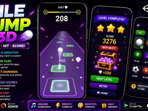 Tile Jump 3D Unity Endless Game With Admob For Android And Ios