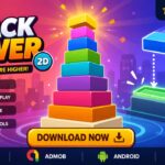 Stack Tower 2D Unity hyper casual stacking game