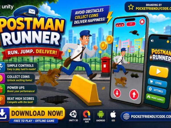 Postman Runner Game | Unity Project For Android And Ios