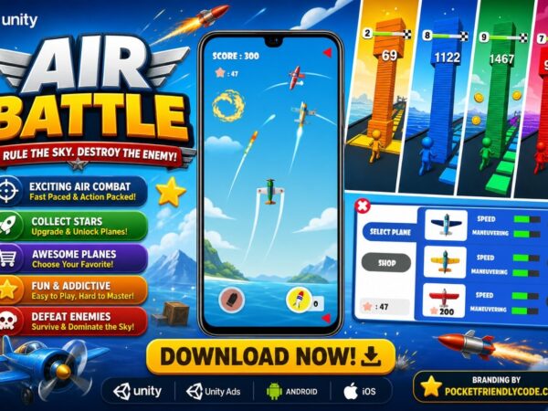 Air Battle - Unity Air Shooter Project For Android And Ios