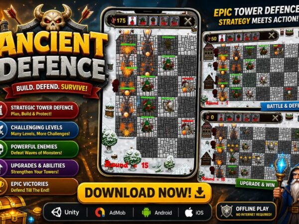 Ancient Defence Unity Tower Defense Game Source Code For Android And Ios