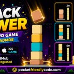 Stack Tower Unity 2D hyper casual stacking game source code with AdMob for Android and iOS