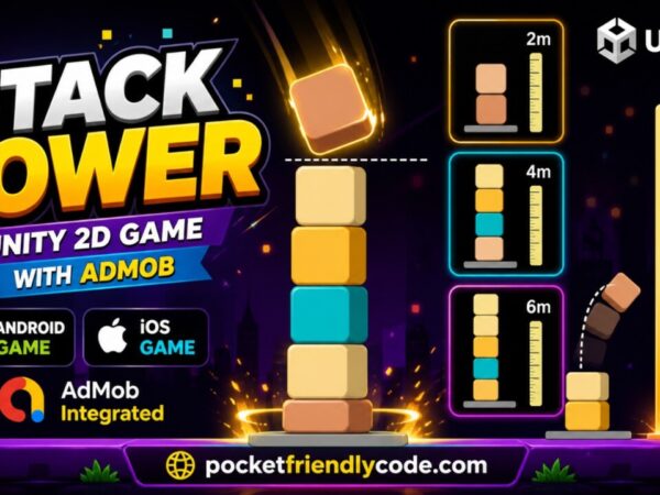 Stack Tower Unity 2D Hyper Casual Stacking Game Source Code With Admob For Android And Ios