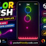 Color Rush Unity endless game source code with AdMob and GDPR for Android and iOS