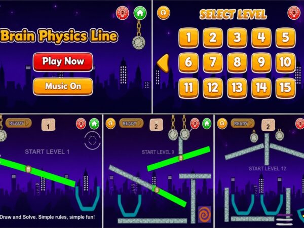 Brain Physics Line Unity Draw Puzzle Game Source Code With Admob For Android And Ios