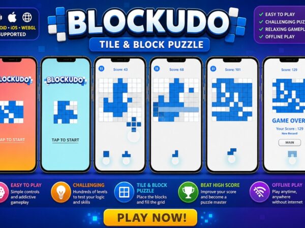 Blockudo Unity Tile Puzzle Game Source Code With Admob Unity Ads And Iap