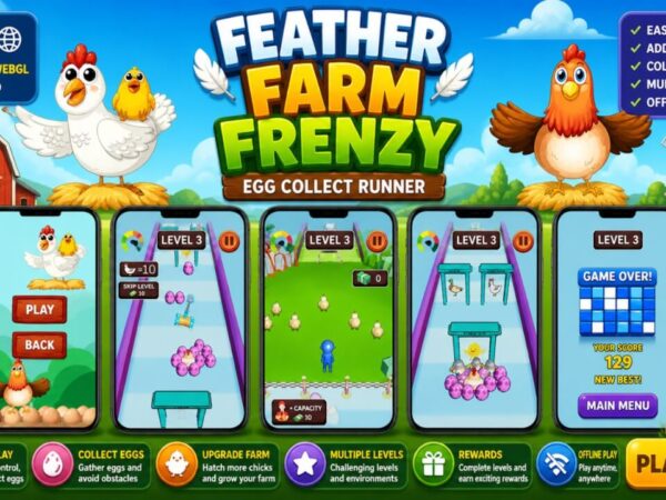 Feather Farm Frenzy Unity Runner Game Source Code With Admob And Appodeal