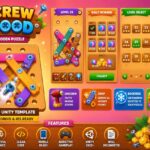 Screw Wood Unity puzzle game template with wooden unscrewing gameplay
