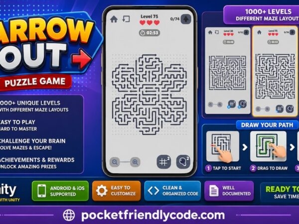 Arrow Out Unity Puzzle Game Source Code For Android &Amp; Ios