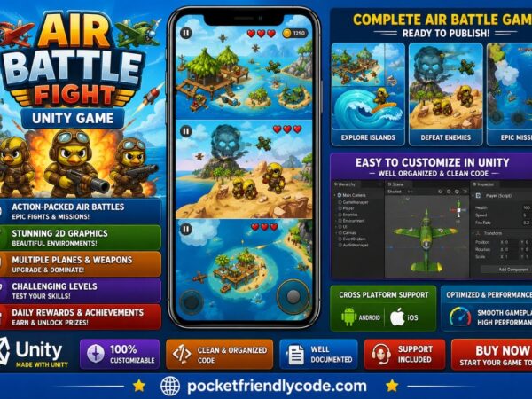Air Battle Fight Game Buy Unity Games