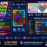 Escape Arrow Snake Puzzle Unity Template for Android & iOS