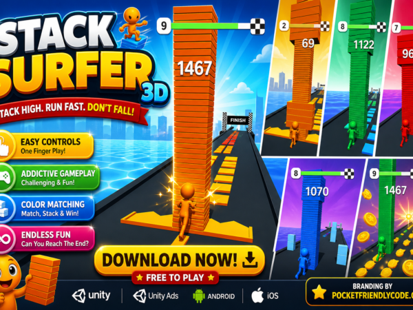 Stack Surfer Unity Stack Run 3D Game With Unity Ads