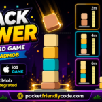 Stack Tower Unity 2D hyper casual stacking game source code with AdMob for Android and iOS