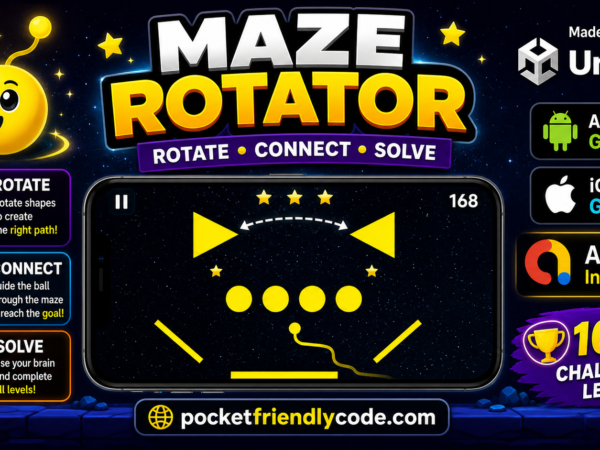 Maze Rotator Unity Puzzle Game Source Code With Admob For Android And Ios