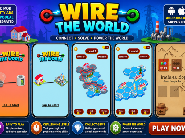 Wire The World - Unity Puzzle Game (Admob,Unity Ads,Appodeal, Ios &Amp; Android)